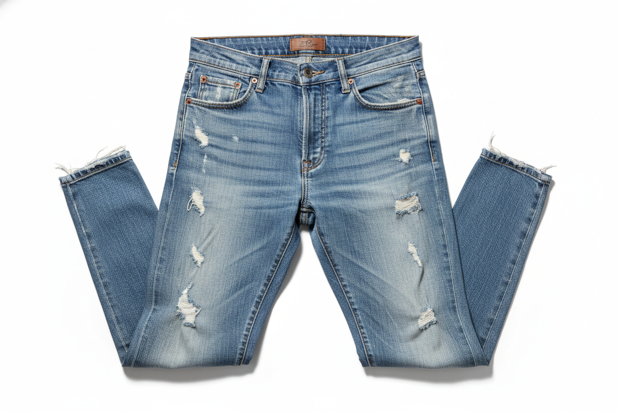 pantalon vaquero desteñido